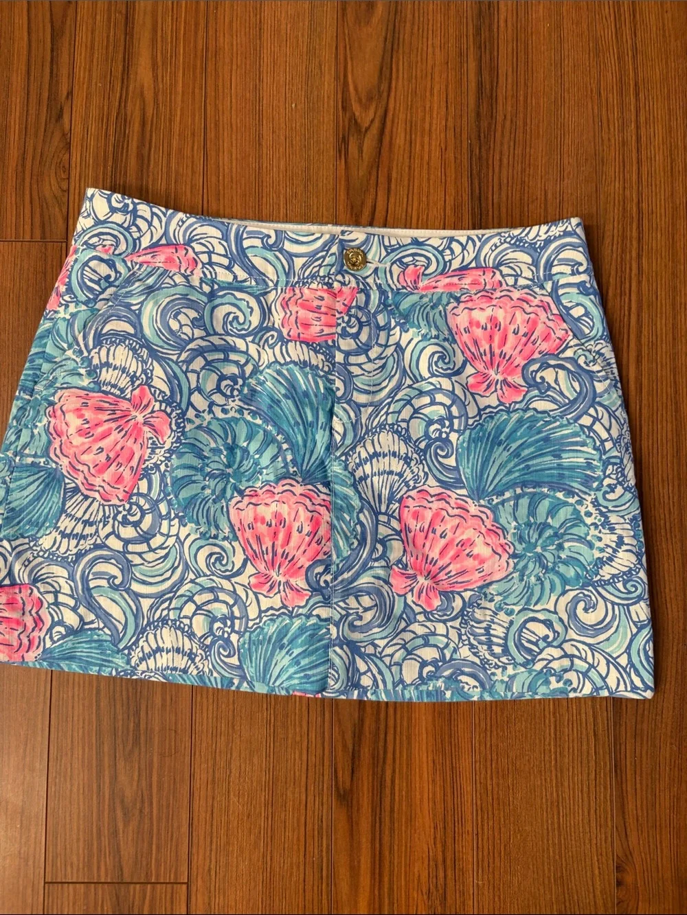 Lilly Pulitzer Seashell Print Mini Skort - Pink & Blue
